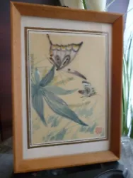 Buy Chinese Butterfly Painting With Chop Mark • 12£
