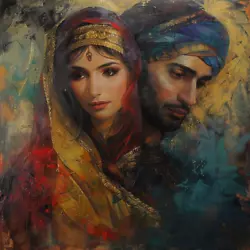 Buy Paintings Canvas, Aladdin And Princess, #Aladdin #Fairy Tales #Orient #Asia • 35.99£