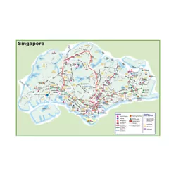 Buy Singapore City Street Map English Painting Art Poster Wall Deco Vinyl Background • 6.43£