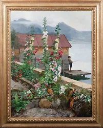 Buy Large 19th Century German Summer Fishing Flowers Paul Hermann Wagner (1852-1937) • 7,900£