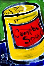 Buy A Favorite Andy Warhol Campbell Soup EJ Gold Original Signed Painting • 1,736.59£