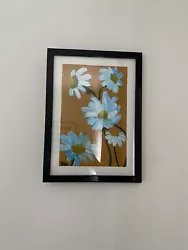 Buy Chamomile Flower Paining - In Acrylic With A Black A4 Frame • 10£