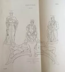 Buy Antique Print Italian Sculpture Engraving Statues In The Monument 1880's Lorenzo • 8.99£