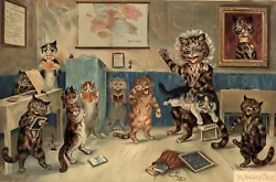 Buy The Naughty Puss : Louis Wain : 1898 : Archival Quality Art Print • 54.76£