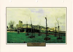 Buy Montmartre, G. By The Cité Des Fleurs In Batignolles - Alfred Sisley - Info Card • 0.86£
