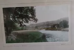 Buy Antique Watercolor Painting, The Ribble At Sawley. E Bolton 1931 • 35£
