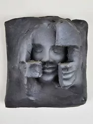 Buy Original Signed Sean Corner 2012 Sculpture Abstract Face Wall Art 4.5x4 • 107.49£