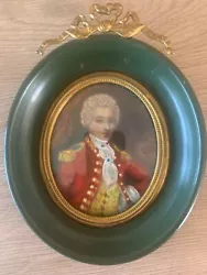 Buy Antique Miniture Art Painting Of A Naval Officer • 79£