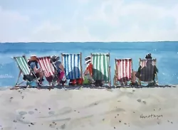 Buy 0153 Girls Day Out - Beach Seaside Seascape Ken Hayes • 17.99£