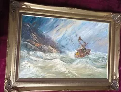 Buy Keith SUTTON Original Oil Painting On Canvas Panel 1993 Lovely Gilt Frame. • 175£