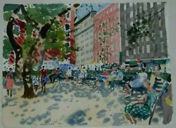 Buy Michael Patterson Signed Original Watercolor Painting Of City Park • 5,433.71£
