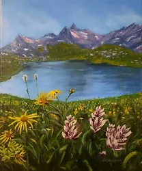 Buy Wildflowers In The San Juan Mountains, Colorado Original Oil Painting Landscape • 62.16£
