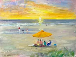 Buy NR Orig Oil Painting AskArt Listed Art Dieppe Low Tide Stunning Beach Scene COA • 0.79£