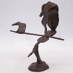 Buy Bronze Sculpture Person Playing Violin Vintage Art Deco • 34.99£