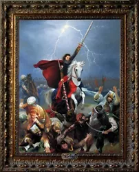 Buy Print On Canvas Of Oil Painting Arseni ~ St. George 16  X 12  NO FRAME Art USA • 37.91£