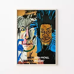 Buy Jean Michel Basquiat Andy Warhol Painting Modern Wall Art Home Decoration Poster • 30.31£