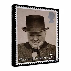 Buy 2174 British Stamp Winston Churchill Canvas Wall Art Picture Print • 21.98£