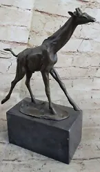 Buy Handcrafted Bronze Sculpture SALE Animal Giraffe Tall Milo Signed Original Sale • 203.96£