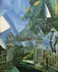 Buy Cemetery Gate, 1917 - By Marc Chagall Art Painting Print • 14.45£