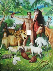 Buy Erotic Paintboard Oil On Canvas Men Nude Full / Gay Male Painting • 565.44£