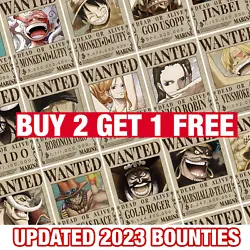 Buy One Piece Wanted Posters Straw Hats Wanted Poster Art Wall Home Room Decor ED031 • 89.19£