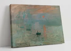 Buy Claude Monet, Impression Sunrise -canvas Wall Art Painting Print- Famous Artwork • 22.99£