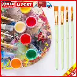 Buy 10pcs Artist Paintbrushes Professional DIY Set For Oil Watercolor (Blue Green) • 3.53£
