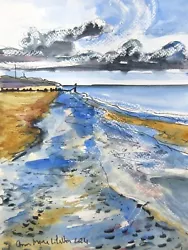 Buy Original Watercolour Painting Bacton Beach No 4 By Ann Marie Whitton • 25£