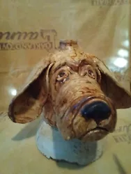 Buy Huge Adorable Dog Head, Face Jug, Folk Art, Pottery, Georgia • 566.44£