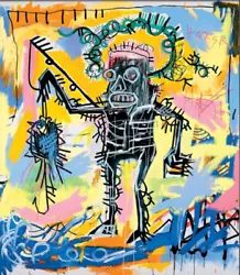 Buy Fishing 1981 By Jean-Michel-Basquiat Framed Canvas 16 X16  Wall Art Picture • 20£