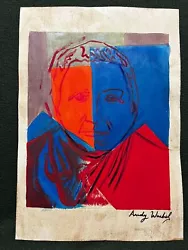 Buy Andy Warhol Painting On Paper (Handmade) Signed And Stamped Mixed Media • 109.26£