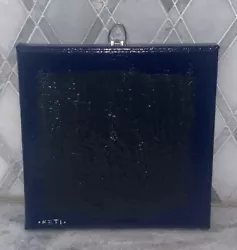 Buy Original Contemporary Abstract Black Square Blue Canvas 8”Sq Signed Keti • 31.41£
