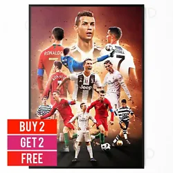 Buy Ronaldo CR7 Legendary Moments Poster Photo Sports Football Poster A5 A4 A3 • 2.99£