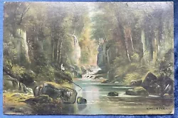 Buy Vintage Oil On Board Painting - Woodland River Scene, Mid-C20th, N. Willis Pryce • 20£