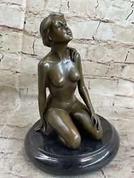 Buy Sensual Collectible Marble Nude Bronze Female Sculpture Conversation Starter Art • 196.67£