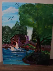 Buy 11x14 Acrylic Painting Old Mill By Local Amateur Artist • 8.27£
