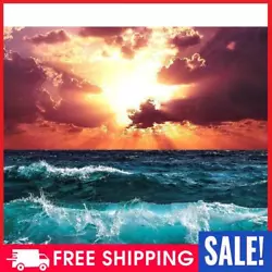 Buy Painting By Numbers Kit DIY Waves Clouds Canvas Oil Art Picture Home Wall Decor • 7.18£