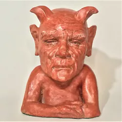 Buy Handmade Devil Statue Original Art 8  Indoor Outdoor Sculpture For Home & Garden • 122.75£