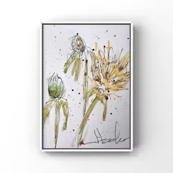 Buy Wildflowers Art Original Floral Art Watercolor Painting Hand Painted Artwork • 20.72£