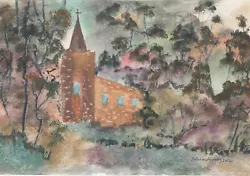 Buy CHURCH IN THE WOODS  -  An Original Watercolour Painting By ADRIAN APPLEBY • 4.99£