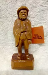 Buy Caron Vintage Canadian Folklore Sculpture Signed Wood Carving • 30£