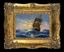 Buy Original Oil Painting On Canvas Ocean Sunset Seascape By Kayvon Esmaeilou • 1.20£