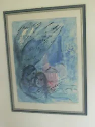 Buy Marc Chagall: Screen Printing,   Les Amoureux Et La Tour Eiffel  , ORIGINAL, 700 Ed. • 2,146.09£