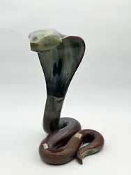 Buy Sculpture Cobra Loredano Rosin Murano Glass Chalcedony • 7,877.81£