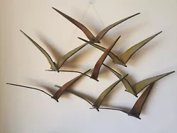 Buy Vintage 60s Curtis Jere ? Birds In Flight Metal Wall Art Sculpture • 60£