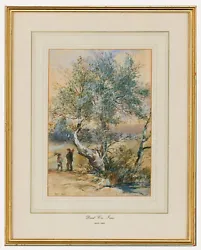 Buy Follower Of David Cox Jnr. ARWS (1809-1885) - Watercolour, Figures By A Stream • 204£