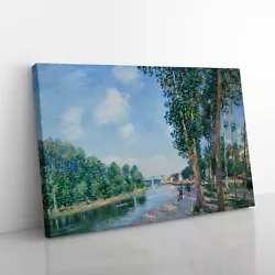 Buy June Sunshine By Alfred Sisley Canvas Wall Art Print Framed Picture Home Decor • 24.95£