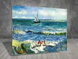 Buy Van Gogh Fishing Boats At Saintes Maries SEA CANVAS PAINTING ART PRINT 735 • 6.94£