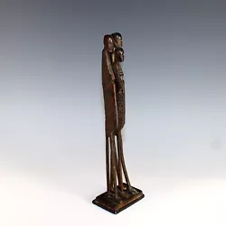 Buy Mid Century Modern Bronze Sculpture Abstract African Tribal • 213.13£
