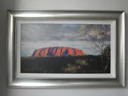 Buy Rolf Harris - A Sea Of Grasses - Uluru (ayres Rock) Canvas Board Ltd Edt + Cert • 495£